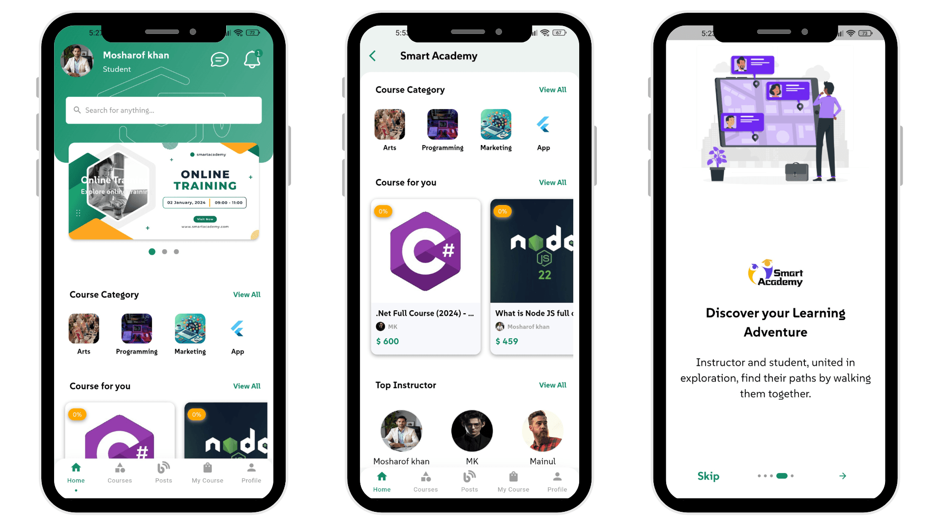 student dashboard